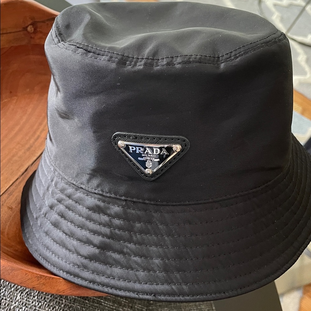 Prada Dark Black Bucket Hat